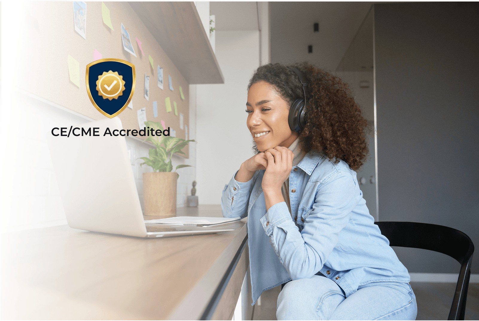 woman at computer with laptop