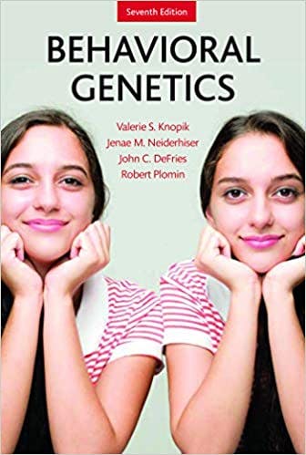 Book cover of "Behavioral Genetics"