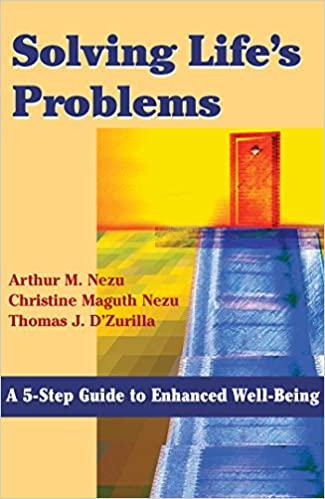 Book cover of "Solving Life's Problems: A 5-Step Guide to Enhanced Well-Being"