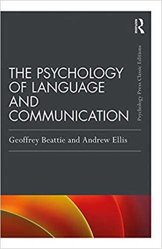 Book cover of "The Psychology of Language and Communication"