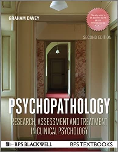 Book cover of "Psychopathology: Research, Assessment and Treatment in Clinical Psychology, 2nd Edition "