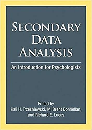 Book cover of "Secondary Data Analysis: An Introduction for Psychologists"