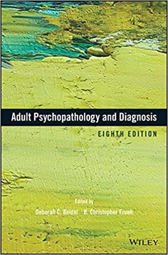 Book cover of "Adult Psychopathology and Diagnosis"