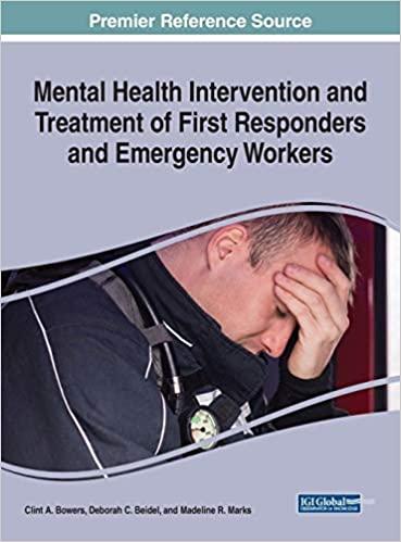 Book cover of "Mental Health Intervention and Treatment of First Responders and Emergency Workers"