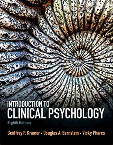 Book cover of "Introduction to Clinical Psychology"