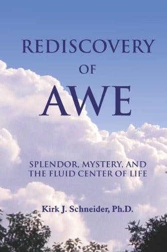 Book cover of "Rediscovery of Awe: Splendor, Mystery, and the Fluid Center of Life"