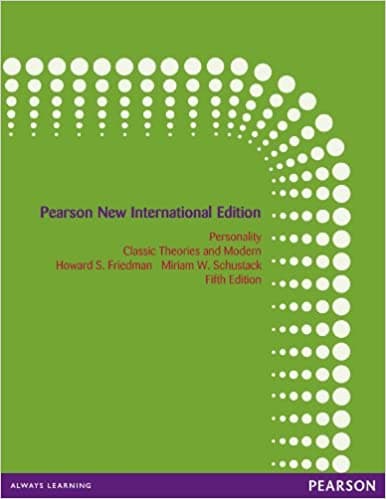 Book cover of "Personality: Classic Theories and Modern Research"