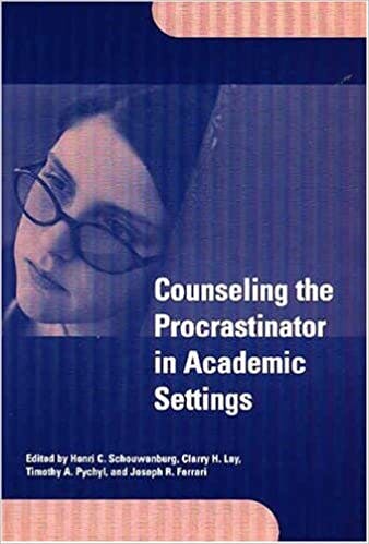 Book cover of "Counseling the Procrastinator in Academic Settings"