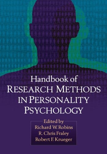 Book cover of "Handbook of Research Methods in Personality Psychology"