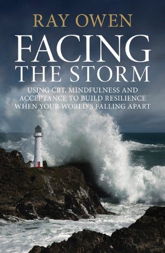 Book cover of "Facing the Storm: Using CBT, Mindfulness and Acceptance to Build Resilience When Your World's Falling Apart"