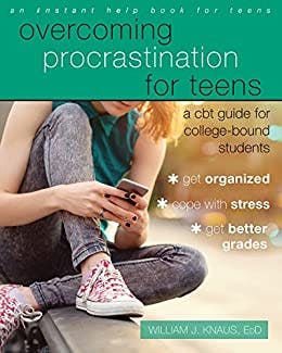 Book cover of "Overcoming Procrastination for Teens"