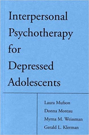 Book cover of "Interpersonal Psychotherapy for Depressed Adolescents"