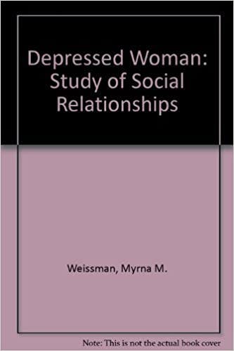 Book cover of "Depressed Woman: Study of Social Relationships"