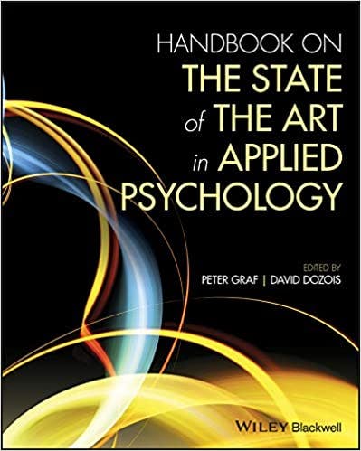 Book cover of "Handbook on the State of the Art in Applied Psychology"