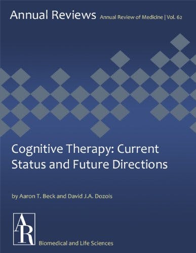 Book cover of "Cognitive Therapy: Current Status and Future Directions"