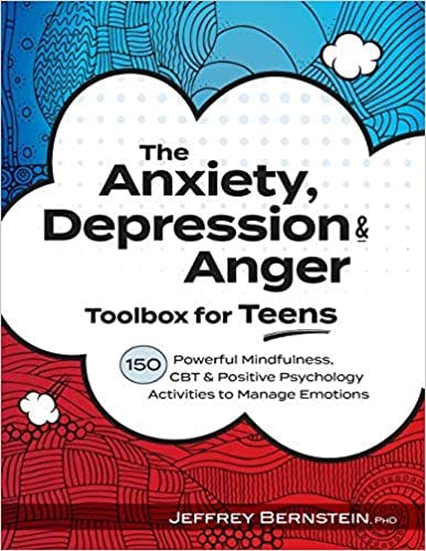 Book cover of "The Anxiety, Depression & Anger Toolbox for Teens"