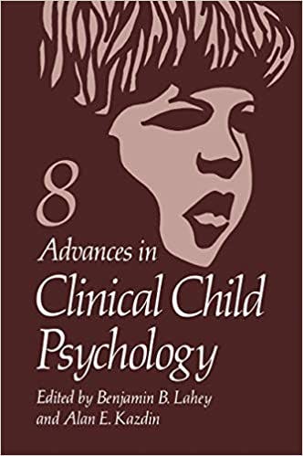 Book cover of "Advances in Clinical Child Psychology"