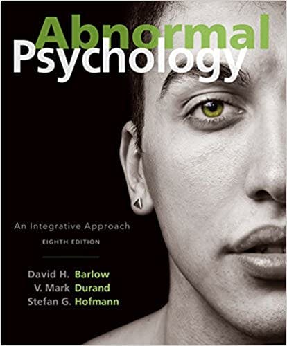 Book cover of "Abnormal Psychology, 8th edition"