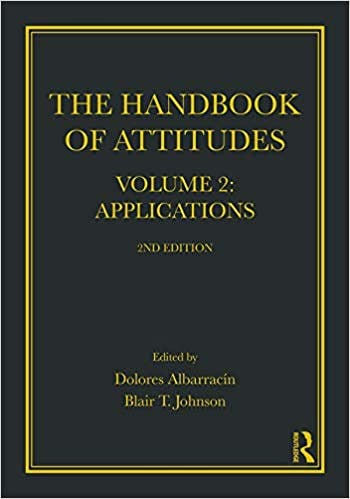 Book cover of "The Handbook of Attitudes, Volume 2: Applications: 2nd Edition"