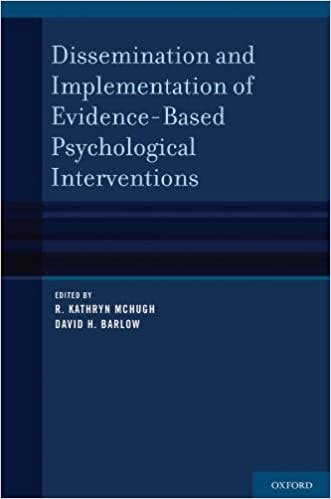 Book cover of "Dissemination and Implementation of Evidence-Based Psychological Interventions"