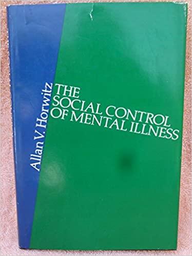 Book cover of "Social Control of Mental Illness"