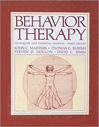 Book cover of "Behavior Therapy: Techniques and Empirical Findings"