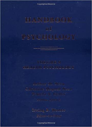 Book cover of "Handbook of Psychology, Health Psychology"