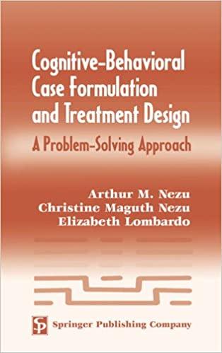 Book cover of "Cognitive-Behavioral Case Formulation and Treatment Design: A Problem-Solving Approach"