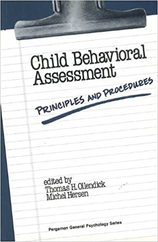 Book cover of "Child Behavioral Assessment: Principles and Procedures"