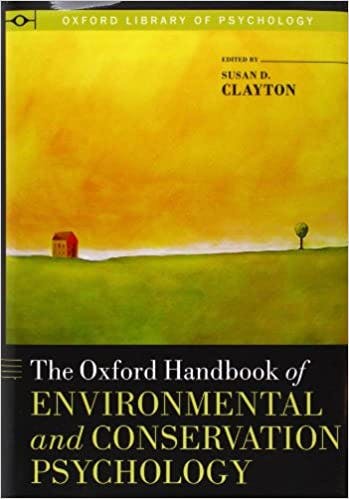 Book cover of "The Oxford Handbook of Environmental and Conservation Psychology"