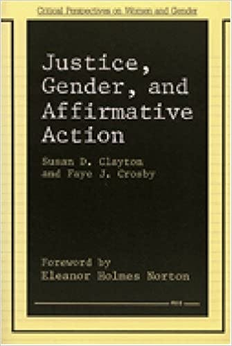 Book cover of "Justice, Gender, and Affirmative Action"