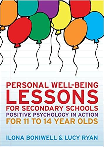 Book cover of "Personal Well-Being Lessons for Secondary Schools"