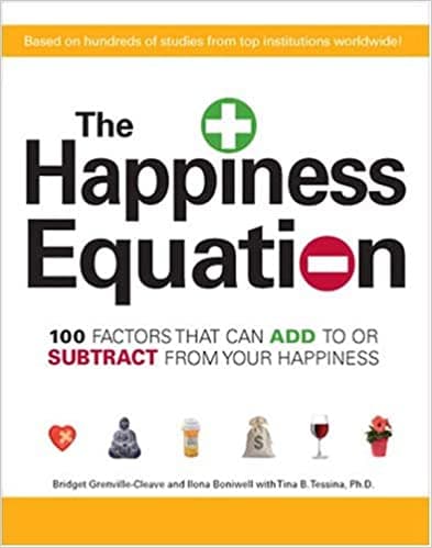 Book cover of "The Happiness Equation"