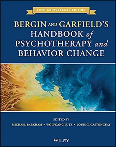 Book cover of "Bergin and Garfield's Handbook of Psychotherapy and Behavior Change"