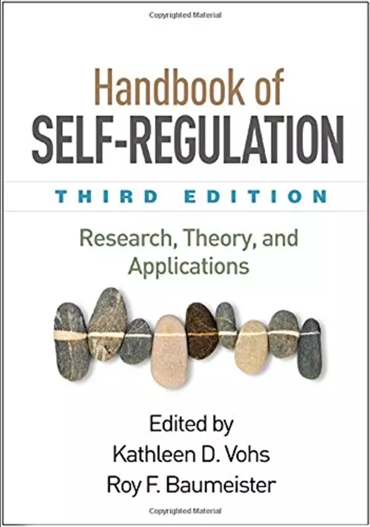 Book cover of "Handbook of Self-Regulation, Third Edition"