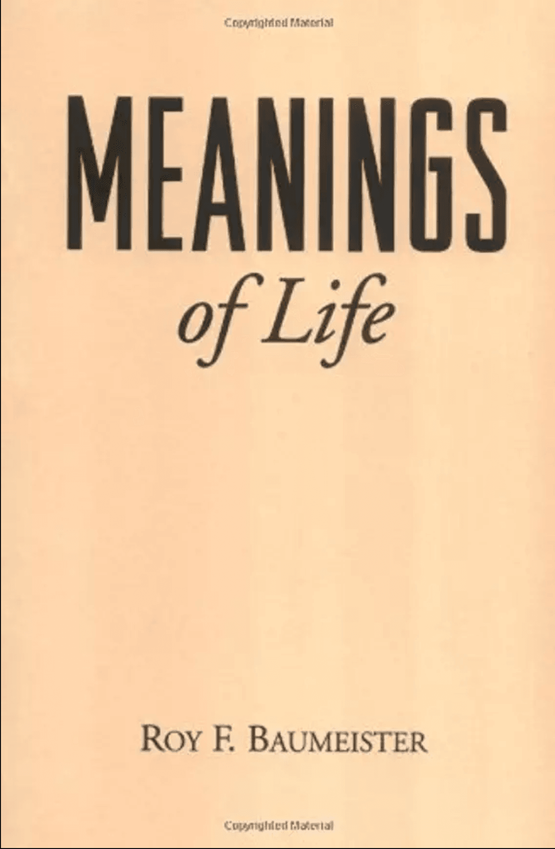 Meanings of Life Book cover of "Meanings of Life"