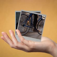 hand holding photos