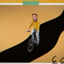 person on bike