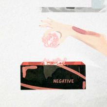 image of negative emotions being put into a box