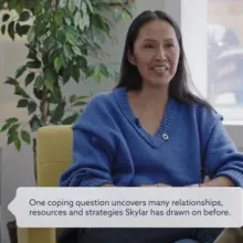 therapy demonstration with annotation