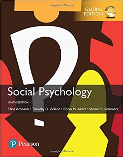 Book cover of "Social Psychology"