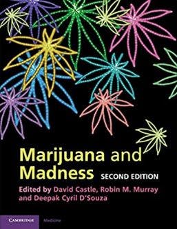 Book cover of "Marijuana and Madness"