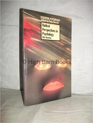 Radical Perspectives in Psychology Book cover of "Radical Perspectives in Psychology"