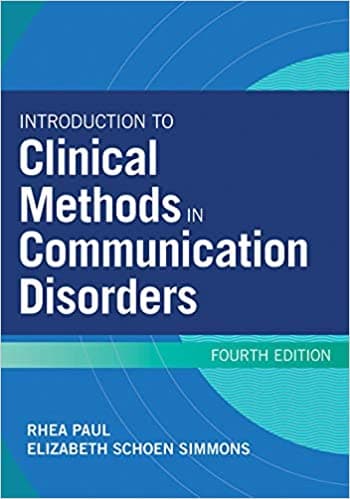 Introduction to Clinical Methods in Communication Disorders Book cover of "Introduction to Clinical Methods in Communication Disorders"
