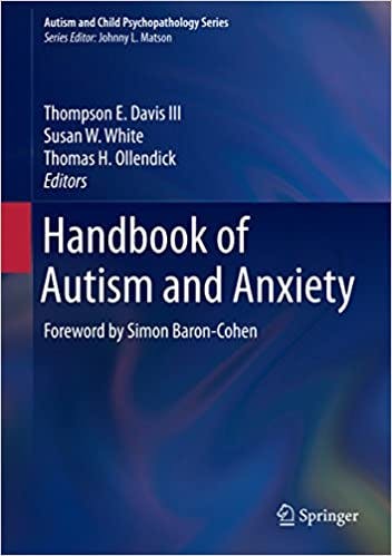 Book cover of "Handbook of Autism and Anxiety "