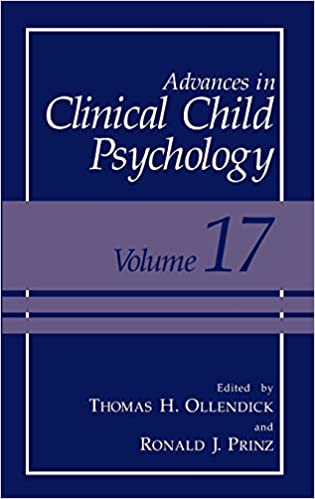 Advances in Clinical Child Psychology Book cover of "Advances in Clinical Child Psychology"