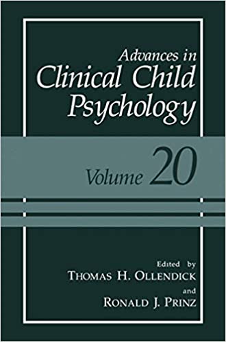 Advances in Clinical Child Psychology: Volume 20 Book cover of "Advances in Clinical Child Psychology: Volume 20"