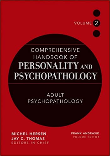 Comprehensive Handbook of Personality and Psychopathology Book cover of "Comprehensive Handbook of Personality and Psychopathology"