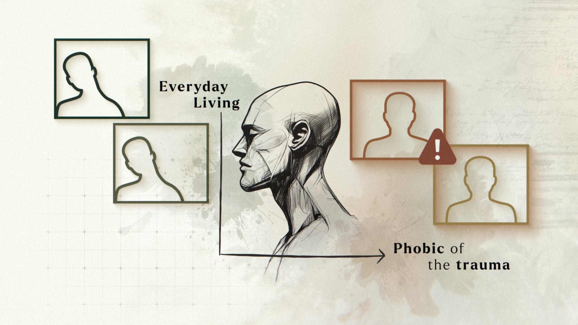 phobia and trauma illustration