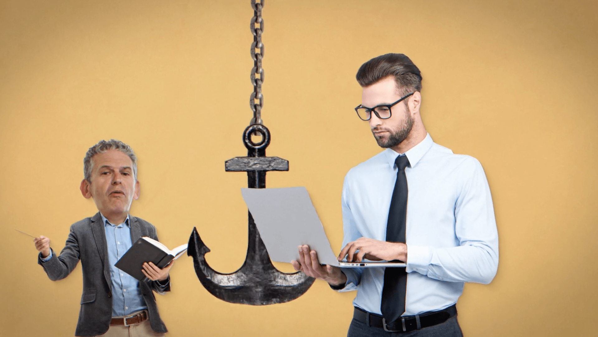 russ harris directing someone to drop anchor